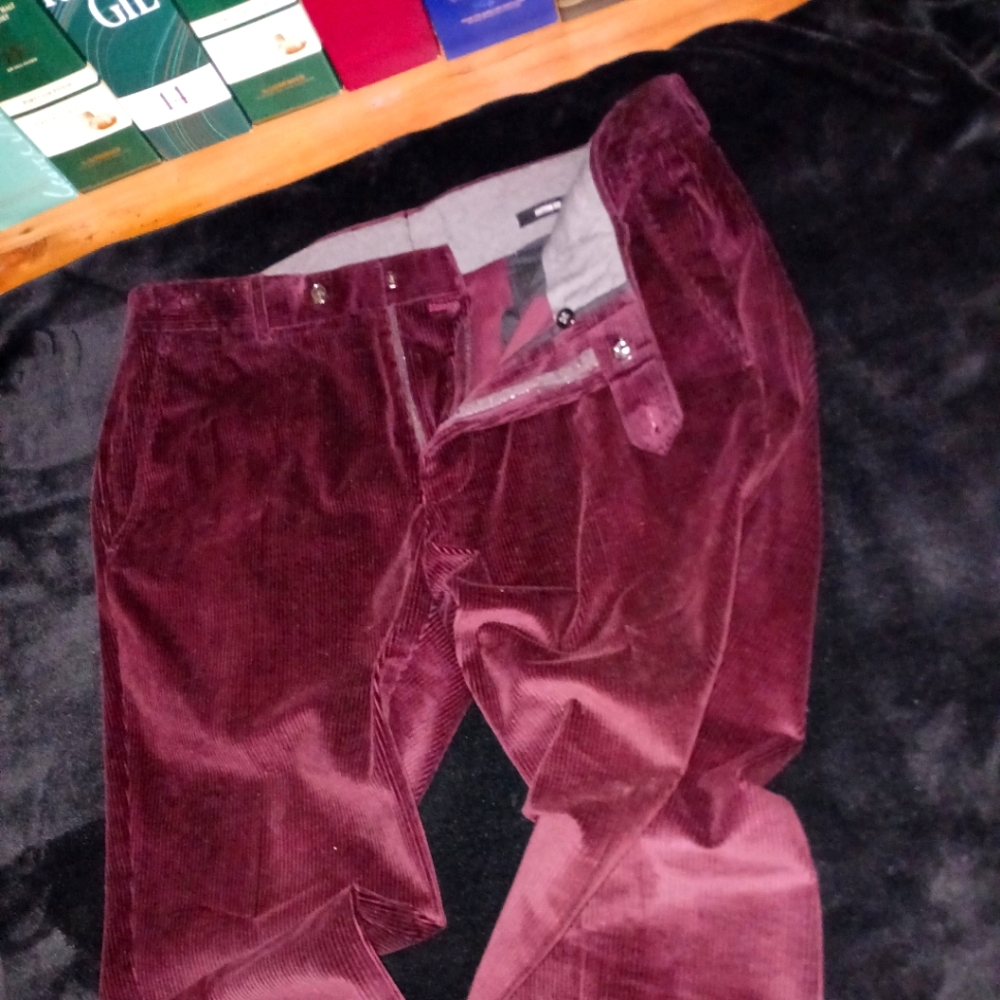 Mens Todd Snyder Corduroy Pant Burgundy